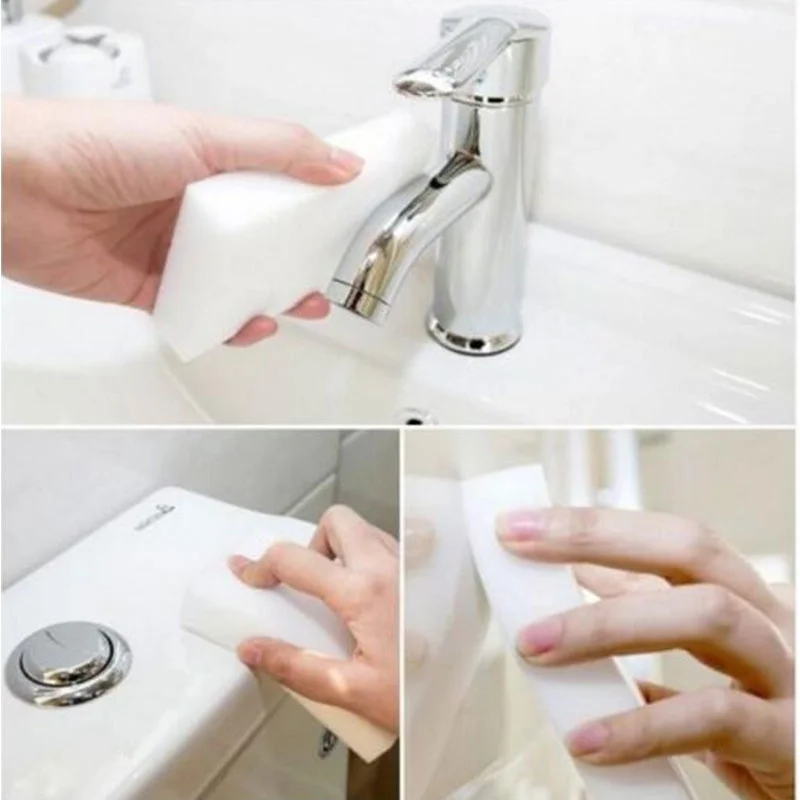 20pcs Multi-function Magic Melamine Sponge Eraser Cleaner Cleaning Sponges Kitchen Bathroom 100x60x20mm | Дом и сад