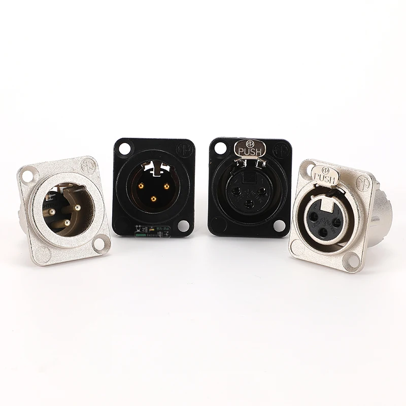 NEUTRIK XLR симметричный 3 полюса розетка адаптер штекер-гнездо пушка разъем шасси