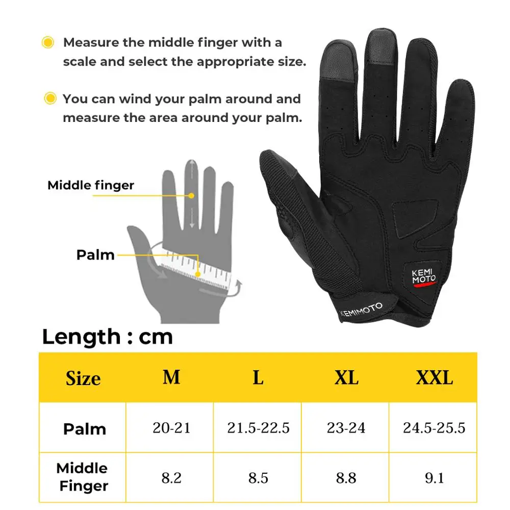 Мотоциклетные Перчатки KEMiMOTO с сенсорным экраном кожаные дышащие гоночные