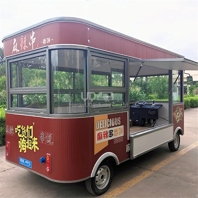 Ресторан трейлер уступке Еда грузовик Халяль Taco Ван электрическая тележка для
