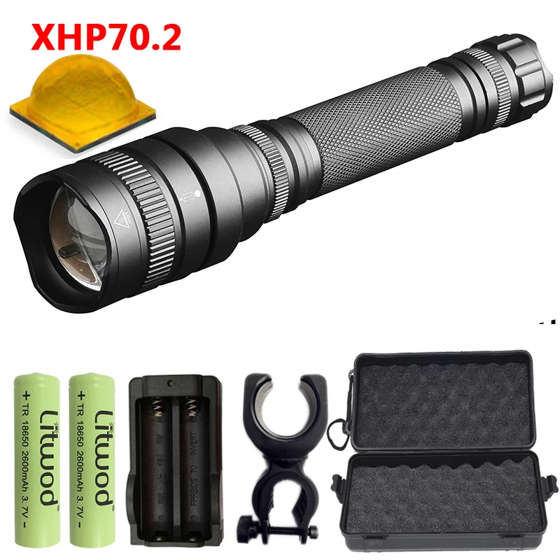 Option H Litwod Z25 1515 самый мощный светодиодный фонарик xhp70.2 30 Вт 18650 3200lm фонарь с регулируемым светом факел с xhp50 - Испускаемый цвет: Option H