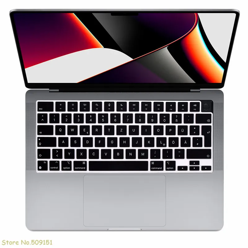 Немецкая Европейская версия для Macbook Pro 14 дюймов 2021 M1 A2442 / 16 Max A2485 - Цена: 226.09