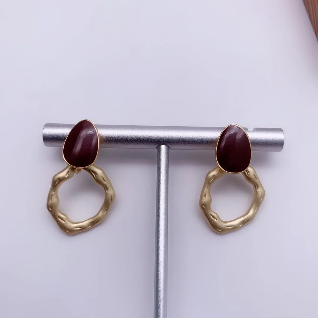 Матовые золотые серьги модные ювелирные изделия для свадебной вечеринки подарки