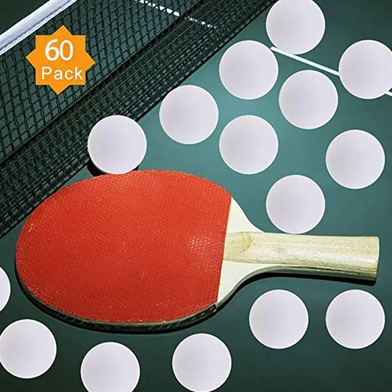 

60pcs/set Table Tennis Balls uneasy to burn lightweight shock resistant durable 3 Star ABS Training Ping Pong Balls Racquet Sp