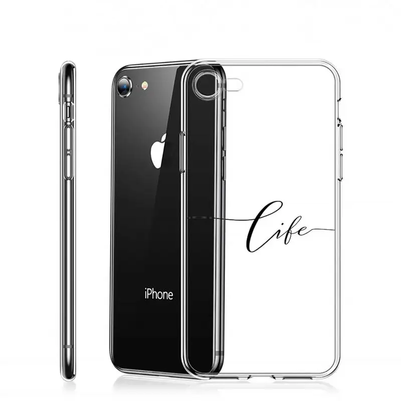

Love Heart Letter Phone Case Transparent for Clear iPhone 11 12 8 7 6 6S Plus X 5S SE 2020 XR mini pro XS MAX