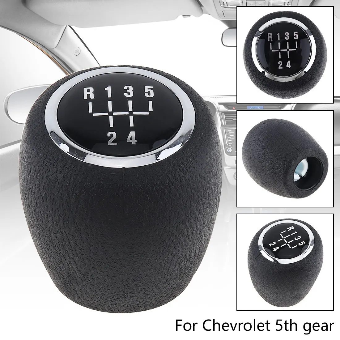 

5 Speed ABS Manual Transmission Gear Shift Handball Knob Fit for Chevrolet Chevy Cruze 2008 2009 2010 2011 2012 5 Gear Models