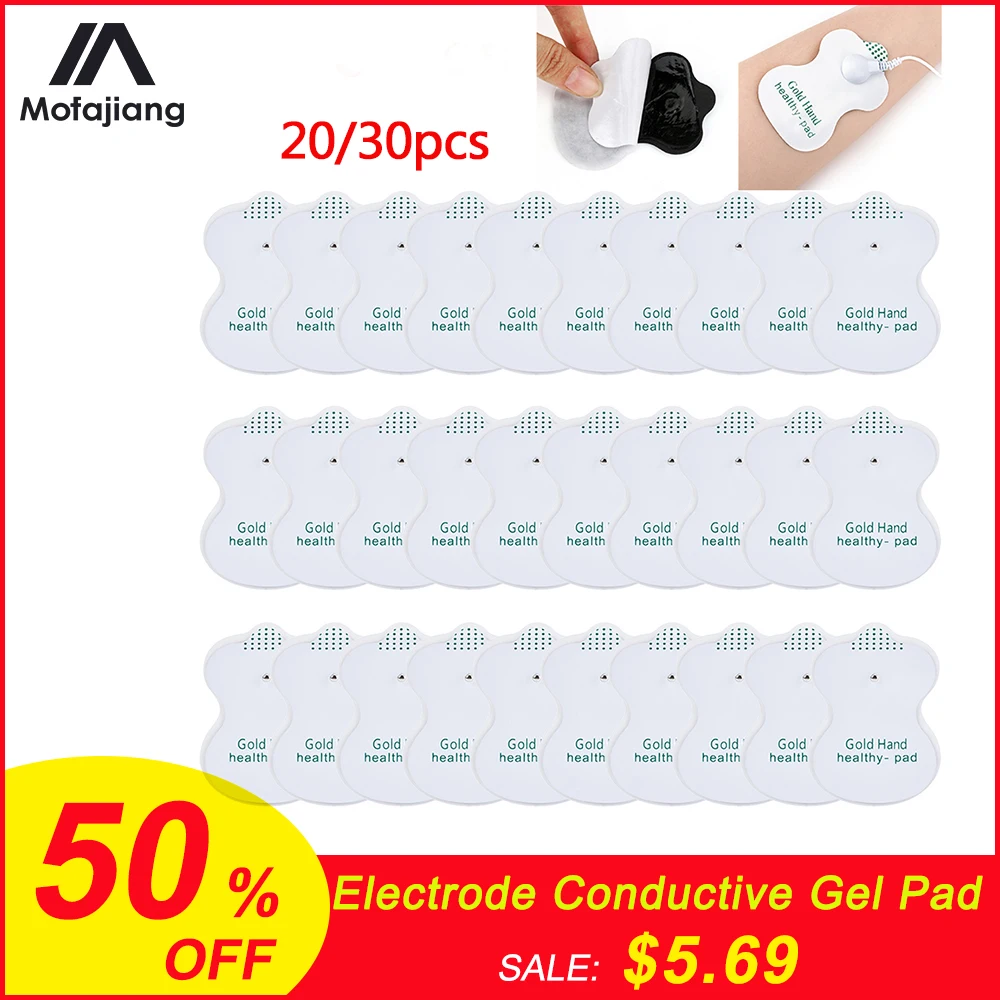 Десятки электродных подушечек проводящий гелевый коврик для тела акупунктурная
