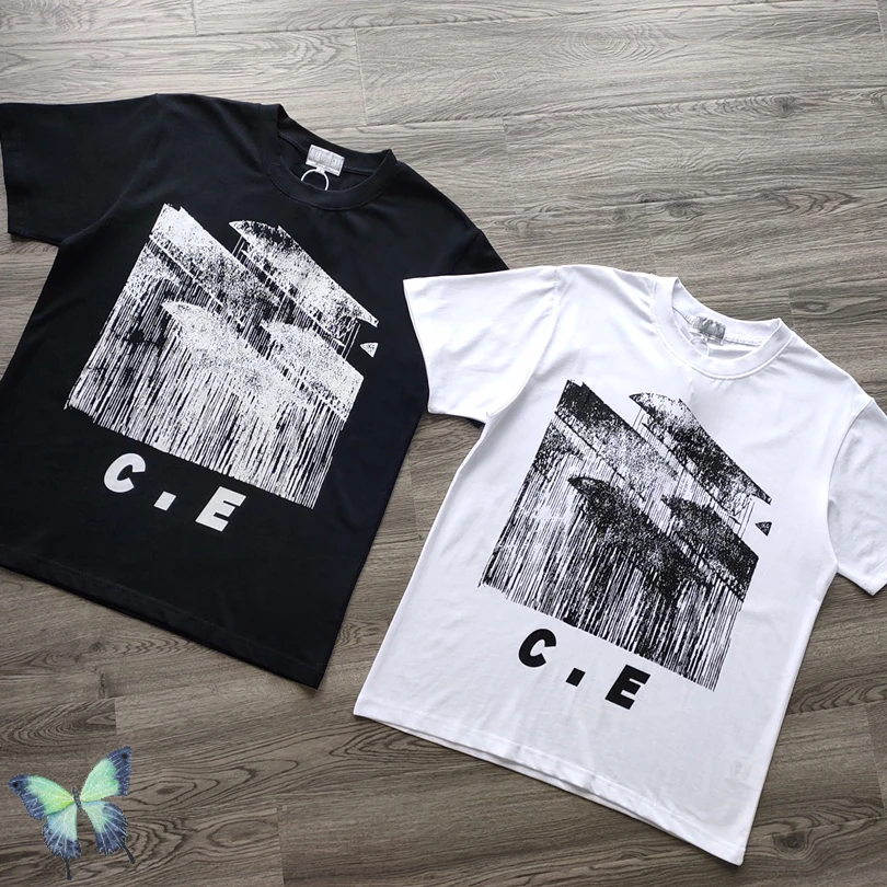 Футболка CAVEMPT с принтом окон для мужчин и женщин 100% хлопок 1:1 лучшее качество