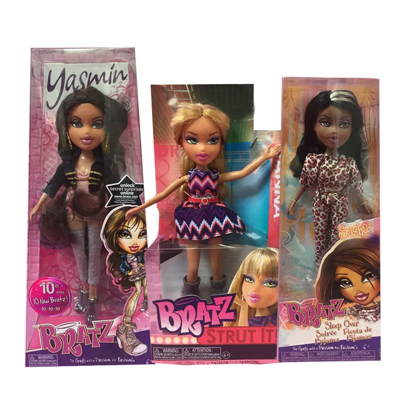 Оригинальная коробка Moxie девочки друзья Bratz Kidz кукла платье Кукла лучший подарок для девочки длинные волосы DIY Мечта игрушки коробка антиквариат