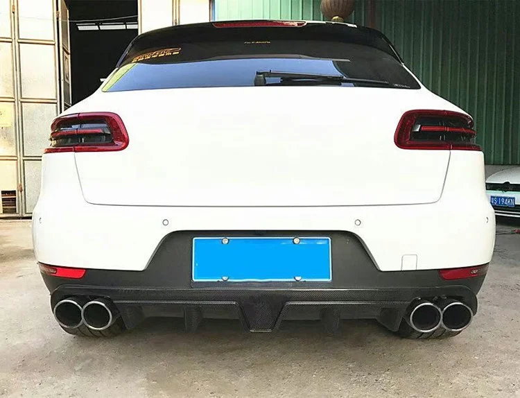 

Задний спойлер для пилотной лампы из углеродного волокна, подходит для Porsche 14-20 Macan Retrofits