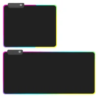 mouse pad led rgb light 8 lighting modes glowing mat non slip rubber bottom cloth keyboard pad