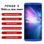 Смартфон LEAGOO Power 5, экран 5,99 дюйма, 6 ГБ ОЗУ, 64 Гб ПЗУ, Android 8,1, Восьмиядерный процессор MT6763, 7000 мА  ч, двойная батарея 4G, 13 МП, сотовый телефон со сканером отпечатка пальца