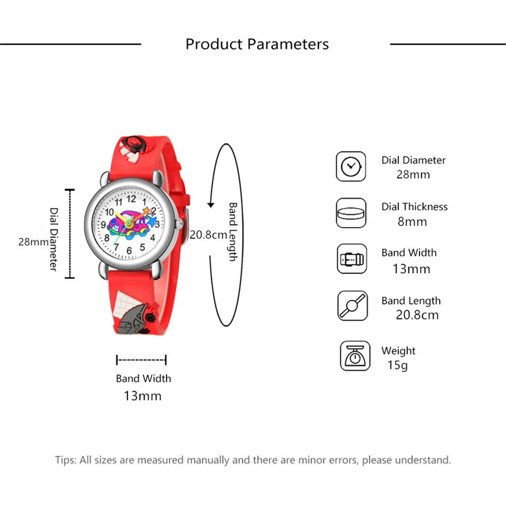 

Children's Quartz Watches Cute Cartoon Pattern Watches Children Kids Boys Quartz Analog Wrist Watch Gift Clock Relogio Masculino