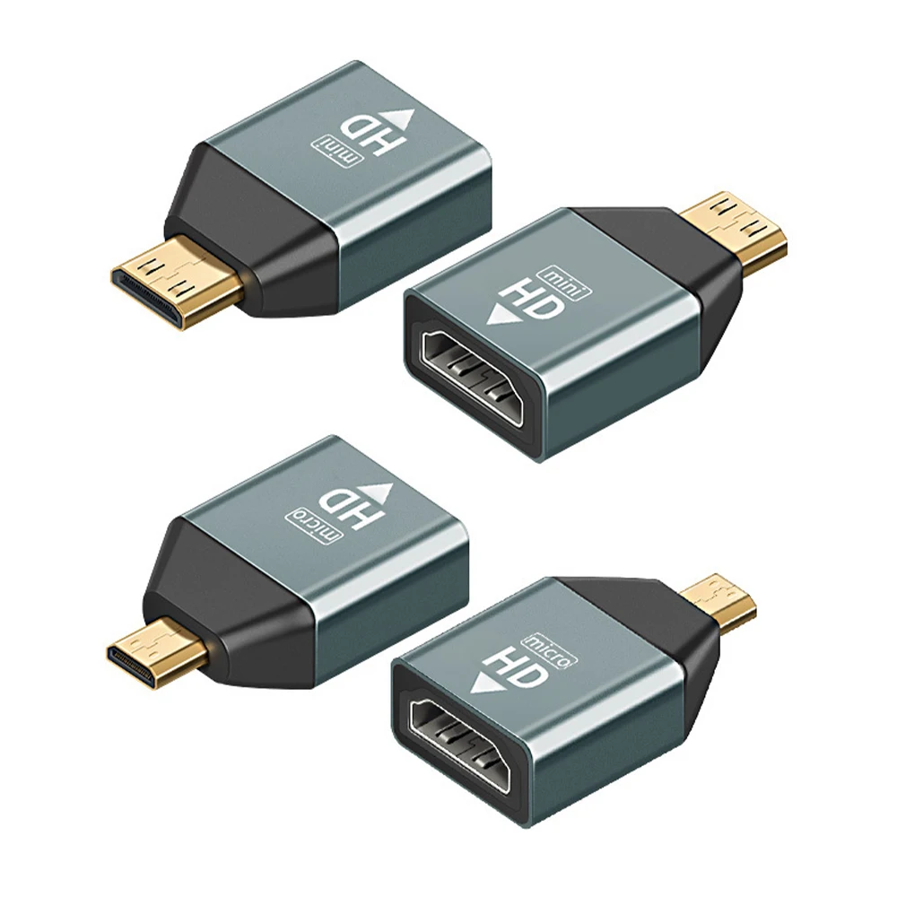 

Video Adapter Female to Mini Male/Micro Male HDMI-compatible Adapter Converter Connector for Notebook Tablet PC Accessories