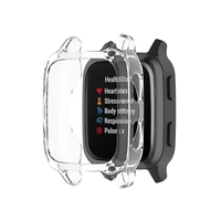 soft tpu protective case anti scratch watch frame skin cover for garmin venu sq smartwatch