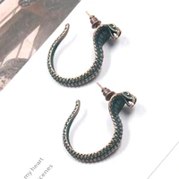 special exaggerated punk style snake shaped earrings european and american fashion trend accessories jewelry earrings wholesale