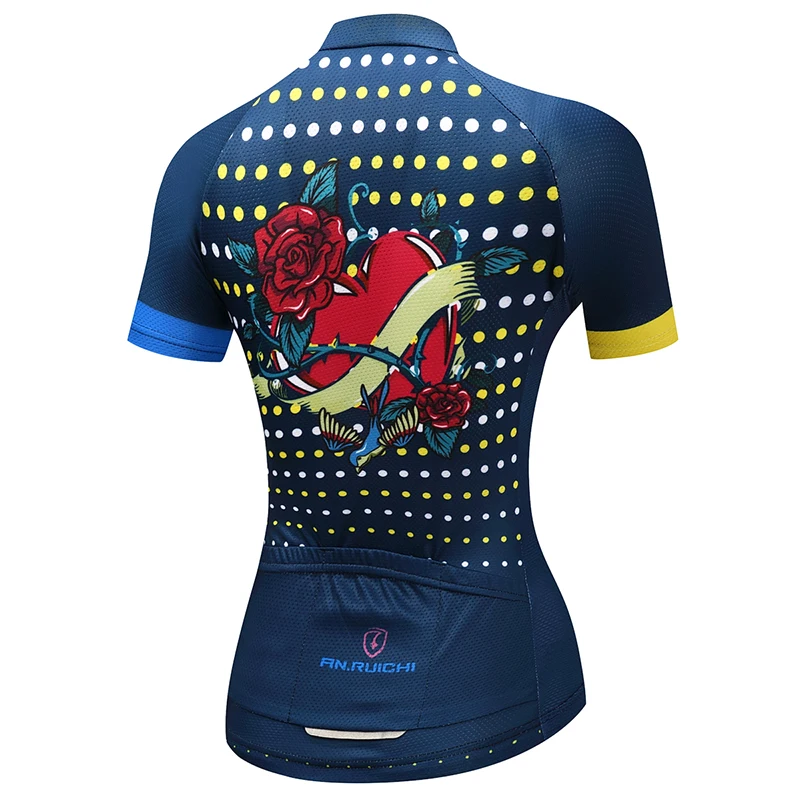 Летние женские велосипедные Джерси с коротким рукавом велосипедная одежда