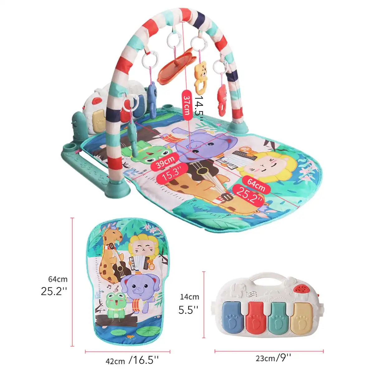 

Baby Music Play Mats Early Education Puzzle Carpet with Piano Keyboard Infant Playmat Kids Gym Crawling Activity Rug Toys