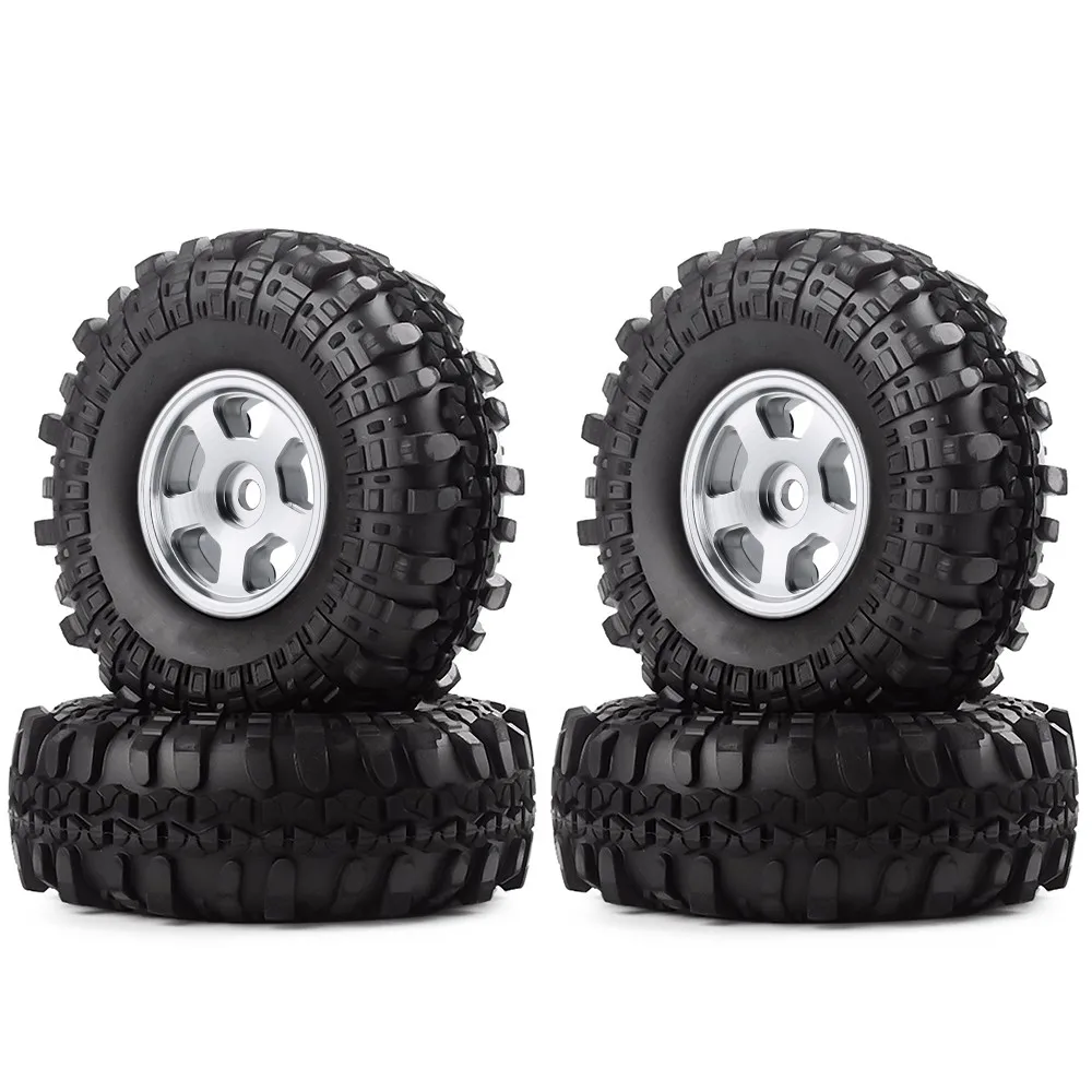 

1/24 RC Гусеничный резиновый Beadlock Micro Crawler Колеса Мягкие шины для Axial SCX24 AXI00002 SCX24 AXI00001 SCX24 AXI90081