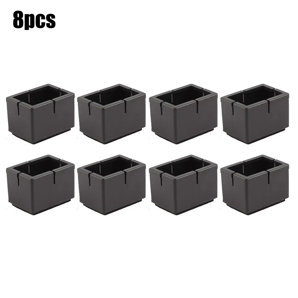 

Square Chair Leg Cap Covers Table 8pcs Cap Chair Leg Feet Cover Feet Pads
