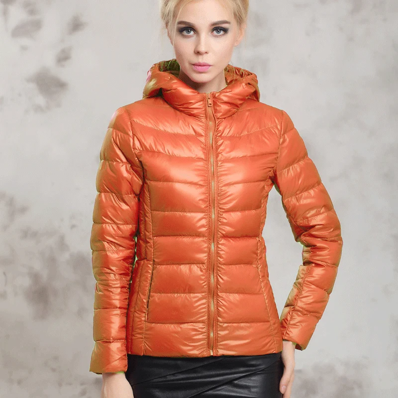 Fitaylor новинка весна-осень ультра тонкая женская куртка короткий дизайн с
