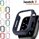Защитный чехол из поликарбоната для Apple Watch серии 7 45 мм 41 мм, матовый чехол с рамкой, чехол-бампер, чехол для iWatch 7, аксессуары