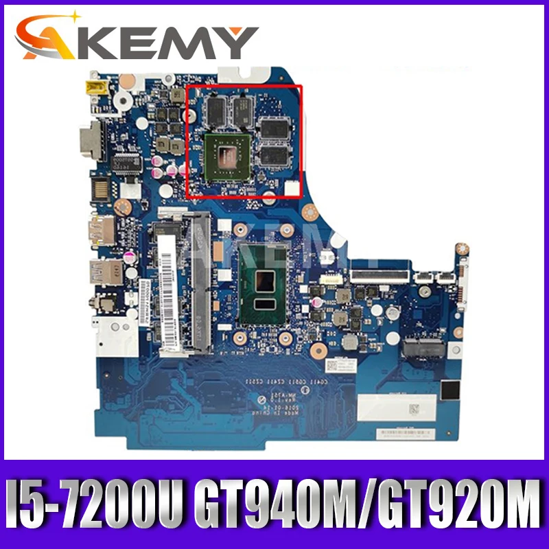 

Akemy NM-A981 For Replacement Lenovo 310-15IKB 510-15IKB Notebook Motherboard NM-A751 CPU I5-7200U GPU GT940M/GT920M 100% Test