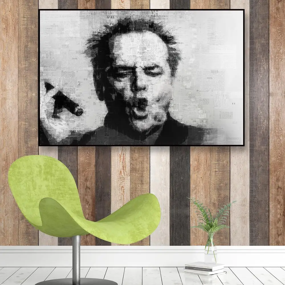 Настенное искусство абстрактная знаменитость Джек Николсон сигара холст