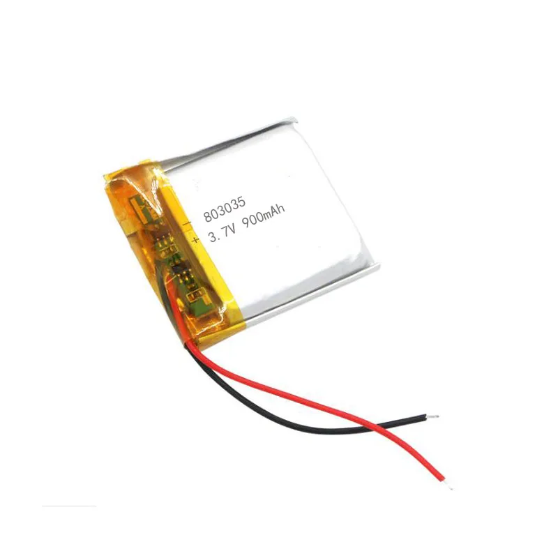 3 7 в 900 мАч 803035 полимерная литиевая аккумуляторная батарея для GPS mp5 power bank Bluetooth