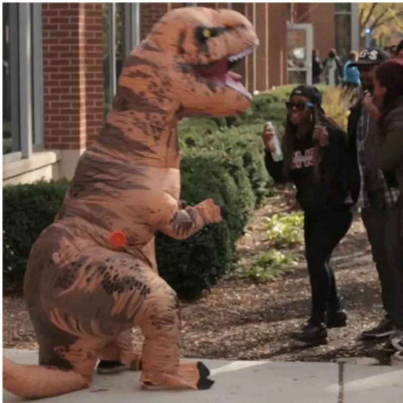 Надувной костюм талисмана динозавра для взрослых на Хэллоуин 2020 костюмы