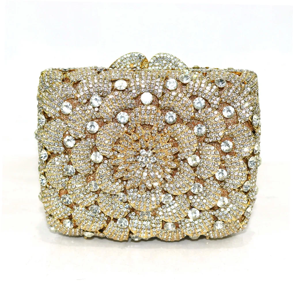 2020 Women Diamonds Clutches Rhinestone Bag  Crystal Clutch Party Evening Small Purse Handbags Wedding Clutch Female