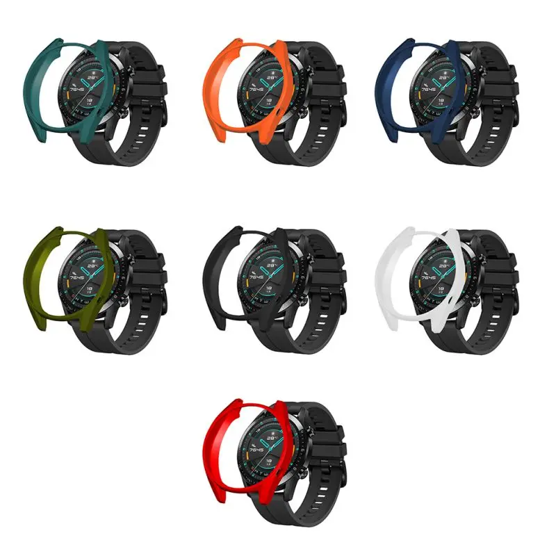 Тонкий защитный чехол для смарт часов из ТПУ Huawei Watch GT GT2 активный Чехол рамка с