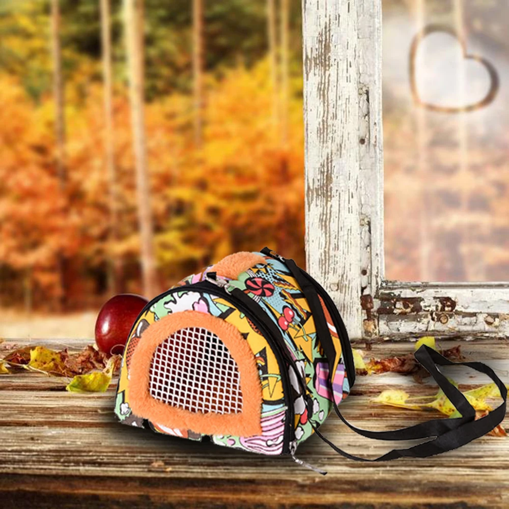 Портативный маленький дорожная сумка для домашних животных переноска хомяков