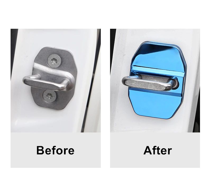 4 шт./лот металлический Автомобильный Дверной замок крышка для AMG Mercedes W212 W211 W210 W202