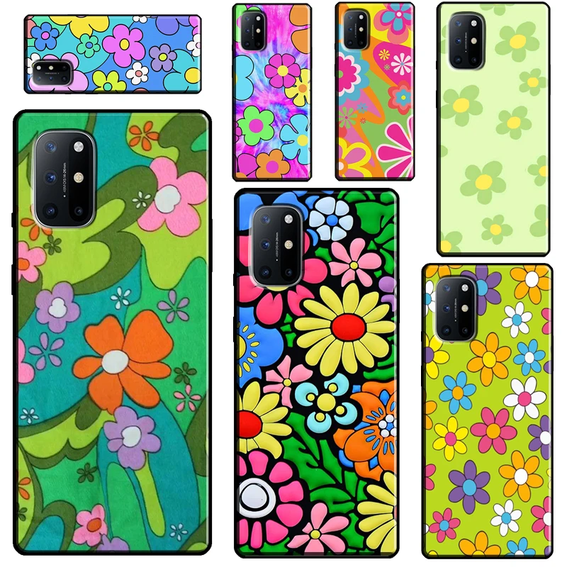 

Цветы Groovy в стиле хиппи, богемный цветочный для Realme 8i 9i 8 Pro C21 C15 C3 GT Neo 2, для OnePlus 10 Pro 9 Pro 8T 9R Nord2