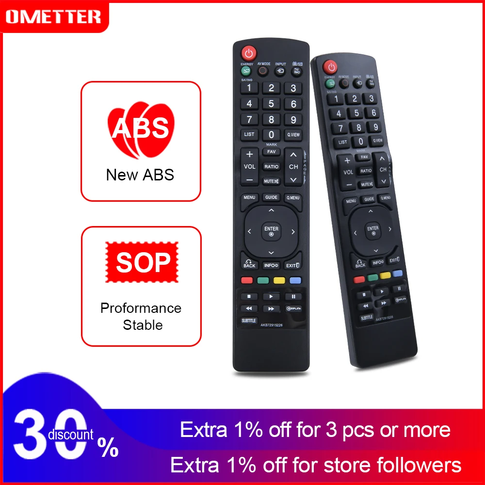 New Remote Control AKB72915226 fit for LG 42LE4500 19LD350 32LD350 42LD520 32LE4500 22LD350C 55LD520 LED LCD Plasma TV 32LM6200