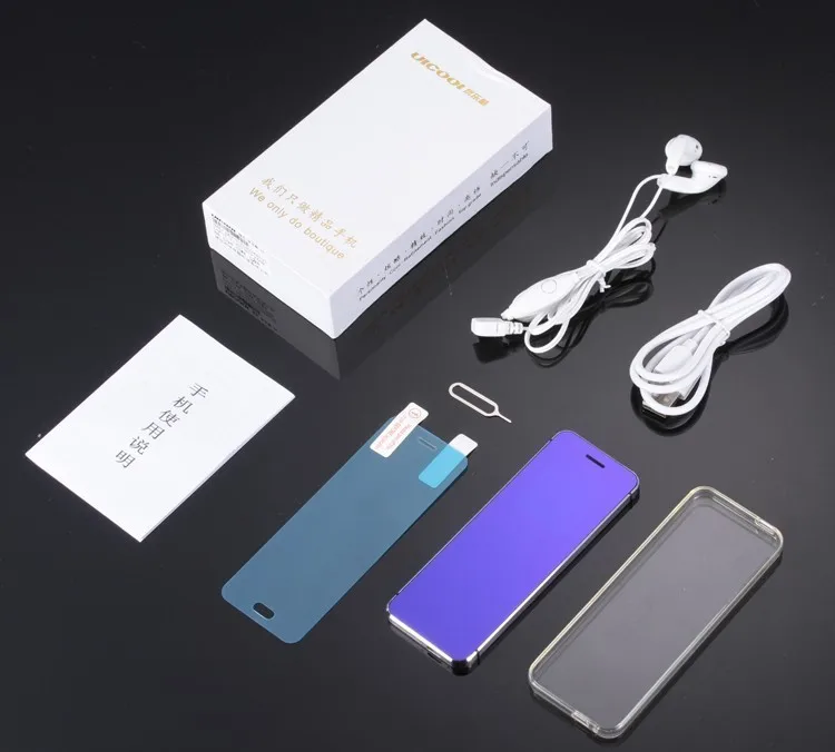 ULCOOL V36 телефон с супер мини ультратонкий металлический корпус с картой Bluetooth 2,0 Dialer анти-потеря FM MP3 Две sim-карты мини телефон
