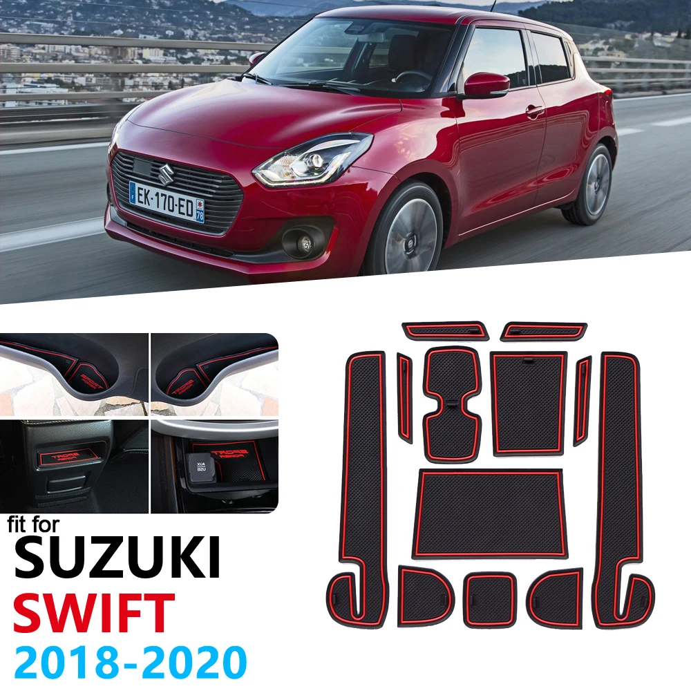 Нескользящий Резиновый коврик для затвора Suzuki Swift 4 2018 2019 2020 ZC33S|Наклейки на