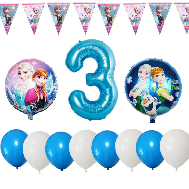 12 шт. Дисней Холодное сердце тема 1st Wish день рождения фольгированный шар детский душ вечерние украшения С Днем Рождения шар