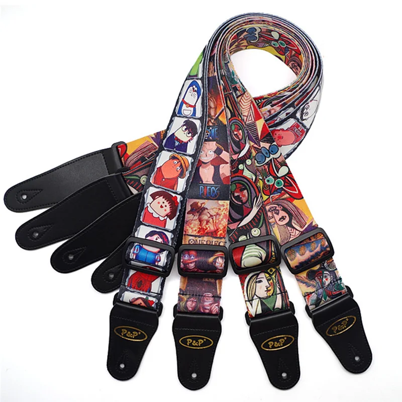 

Guitar Strap Adjustable Polyester Fiberr for Acoustic Electric Bass Guitar Electric Acoustic Guitars Musical Accessories