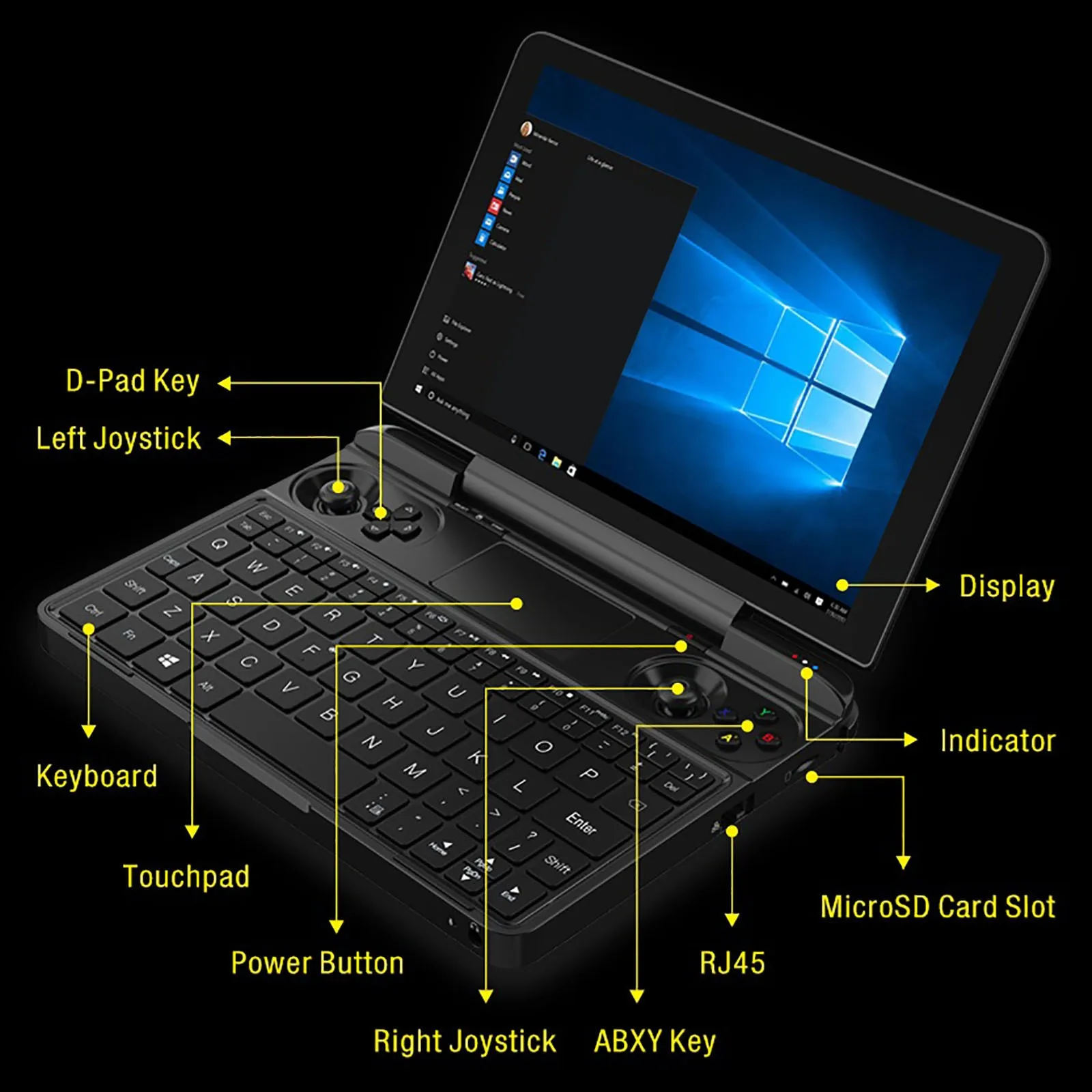Оригинальная портативная игровая консоль Gpd Win Max In-tel Core I7 1195G7 игровой плеер