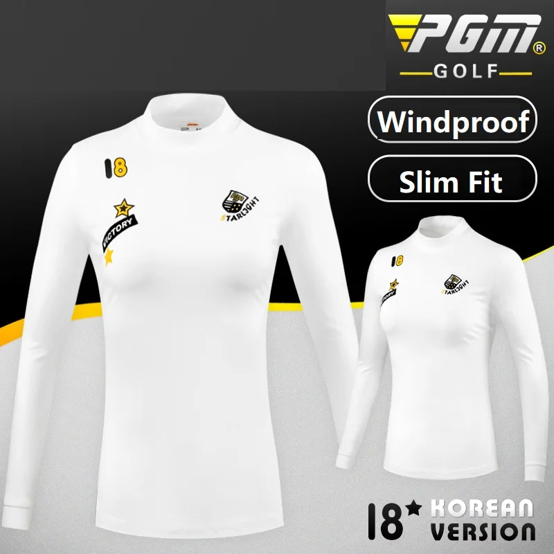 PGM Осенняя спортивная женская рубашка с длинным рукавом для гольфа теплая