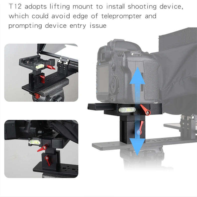 Bestview T12 телесуфлер быстро складывающийся HD дисплей документ для iPad смартфона