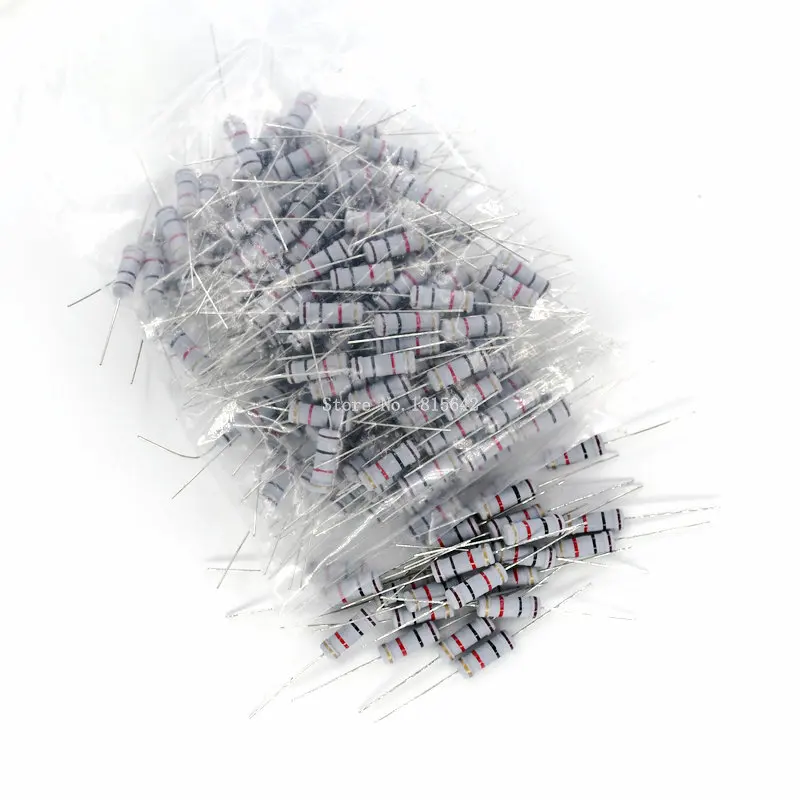 

20PCS 3W Carbon Film Resistor 5% 1R ~ 1M 1R 4.7R 10R 22R 33R 47R 1K 4.7K 10K 100K 10 22 33 47 4K7 ohm oxide film resistance