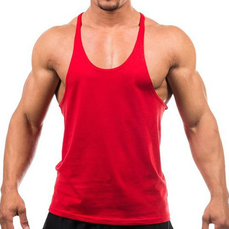 

Men Fitness Muscle Tank Top Summer Casual Sport Vests Sleeveless Tee Vest Men Tank Top Bodybuilding Gym Clothing Debardeur Homme