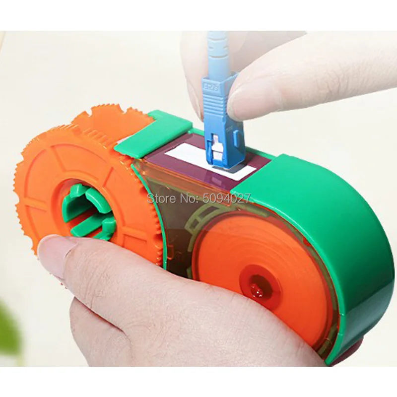 

Fiber Optic Connector Cleaner KOMSHINE KCC-600 Optical Connector Cassette cleaner for all Single Fiber and MT Ferrules (SC,FC,ST