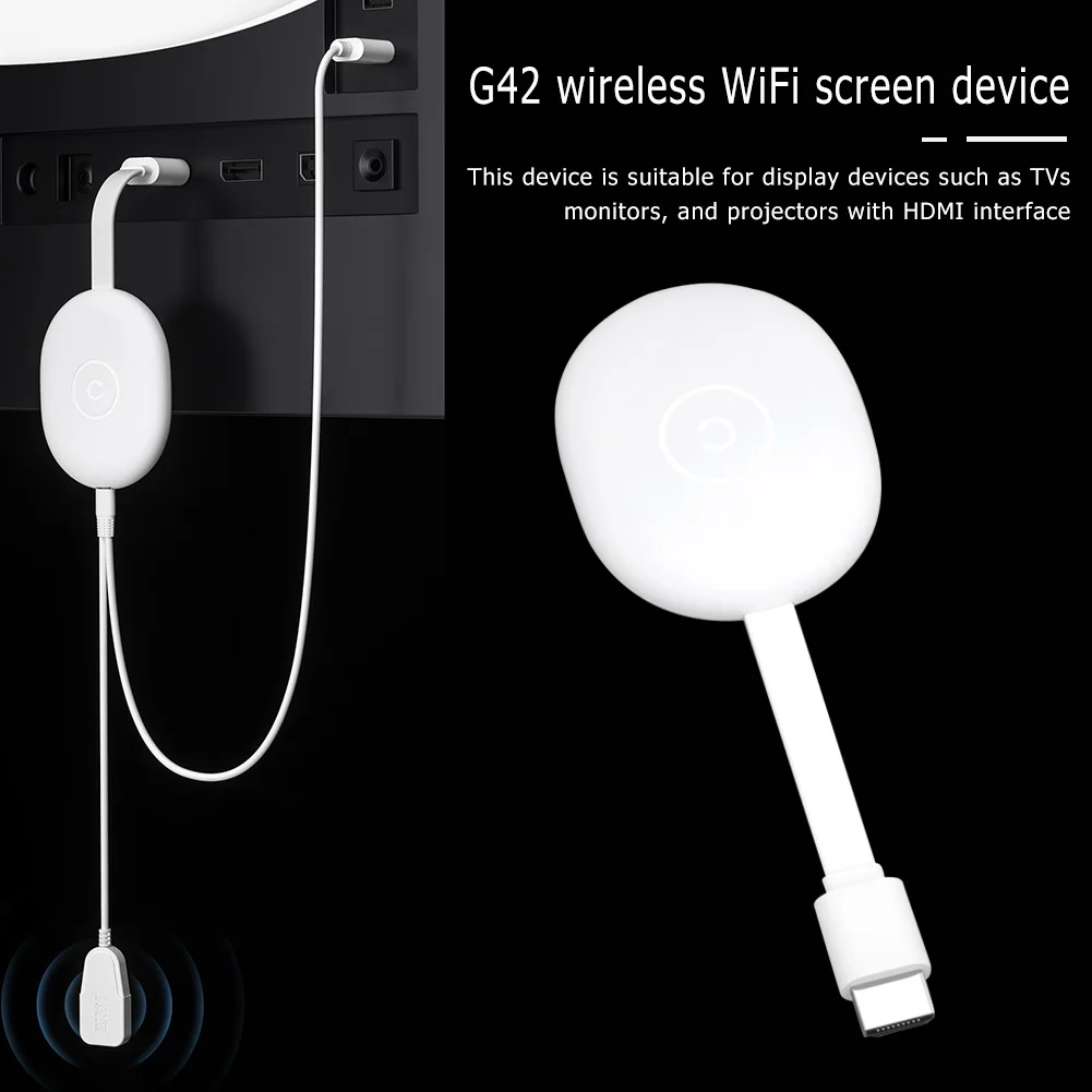 

MiraScreen WIFI Portable Display Receiver WiFi Display Dongle TV Stick HDMI- compatible Miracast Adapter for iPhone iOS Android