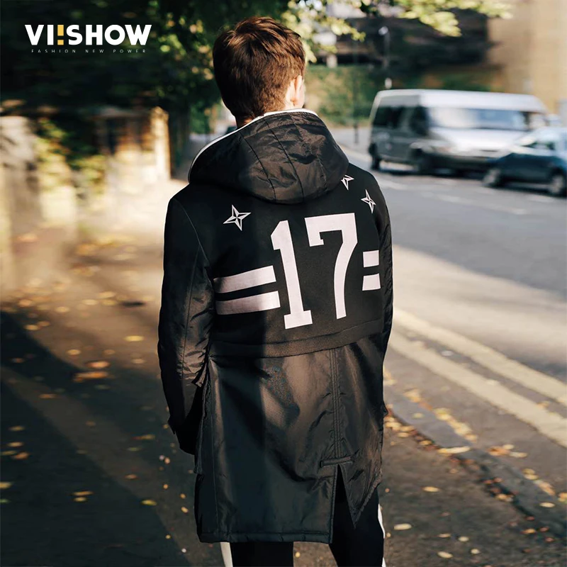 VIISHOW зимняя мужская куртка 2017 Брендовые повседневные мужские куртки и пальто