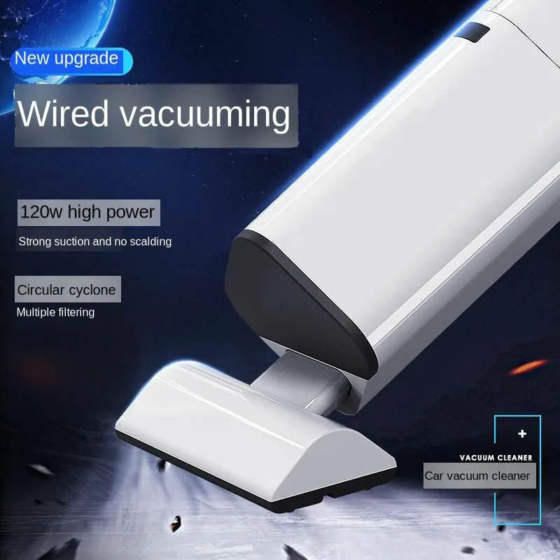 Портативный Ручной пылесос бытовой бесшумный сильный всасывающий домашний