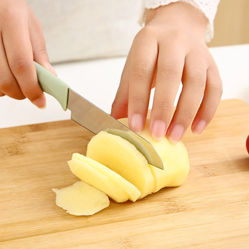 

Chef Knife Set Professional Kitchen Knives Candy Color Stainless Steel Vegetable Butcher Utility Knife for Cooking